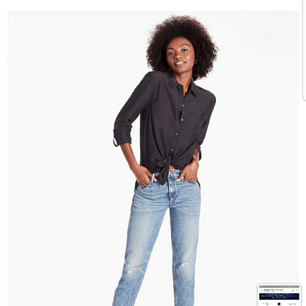 lucky brand washed shirt xs